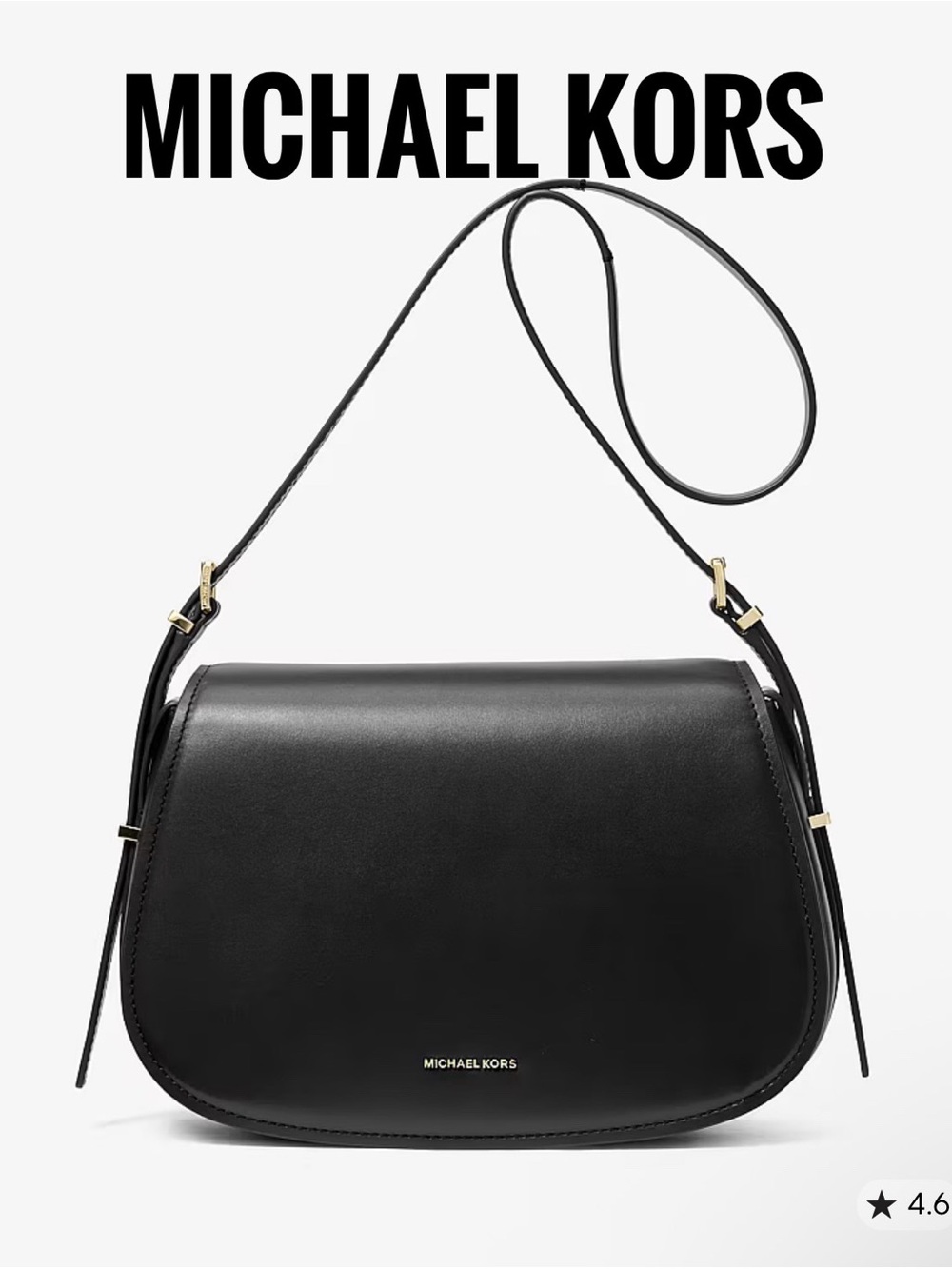 Michael Kors Lydia Small Leather Flap Messenger✨brand new